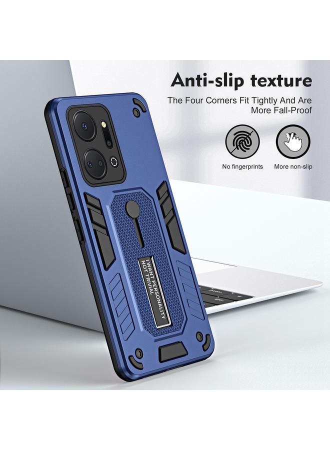Green Tiger Case For Honor X7a 2023 Variety Brave Armor Finger Loop Holder Phone Case - Image 2