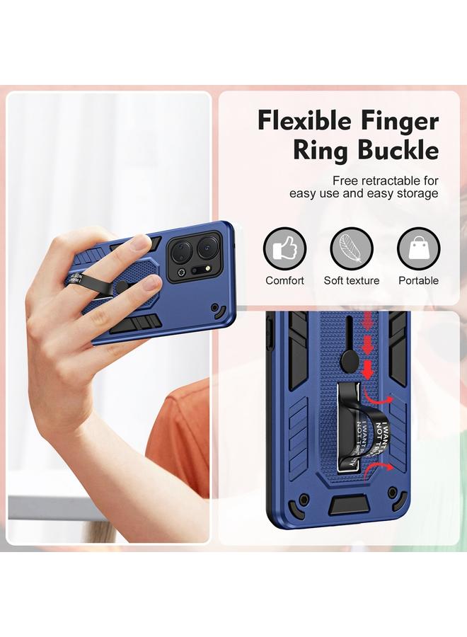 Green Tiger Case For Honor X7a 2023 Variety Brave Armor Finger Loop Holder Phone Case - Image 5