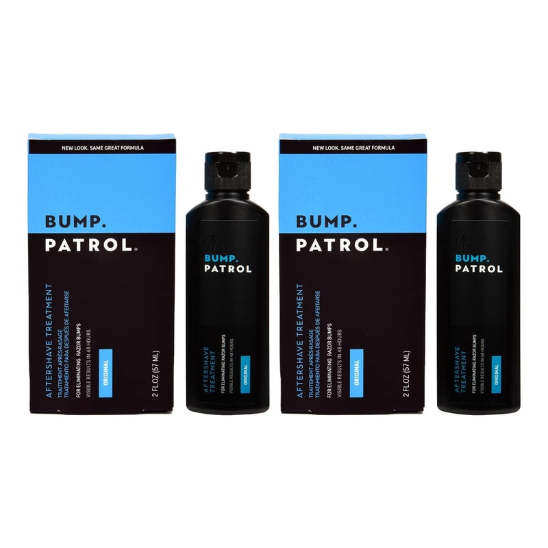 Bump Patrol Original Formula After Shave Bump Treatment Serum - Razor Bumps, Ingrown Hair Solution for Men and Women - 2 Ounces 2 Pack - Image 1