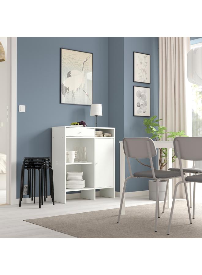 زبون خزانة جانبية، بيضاء، 78×92 سم - Image 2