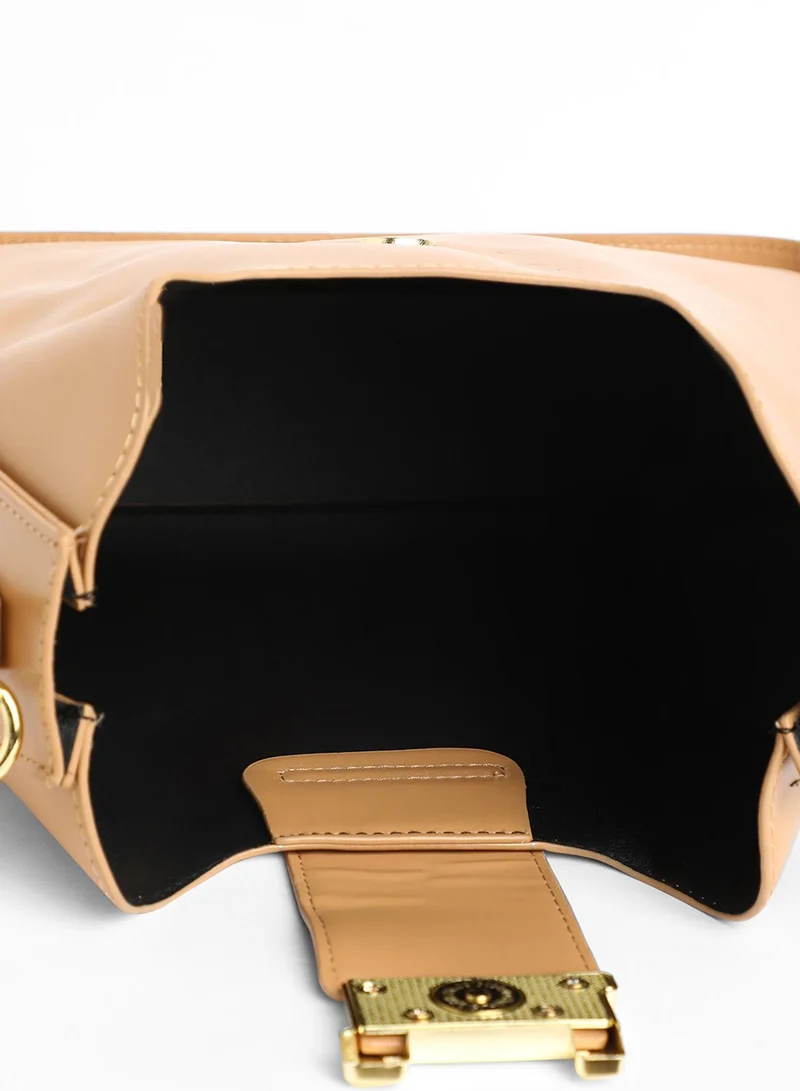 Haute Sauce Women's The Monogram Shoulder Bag - Camel Brown