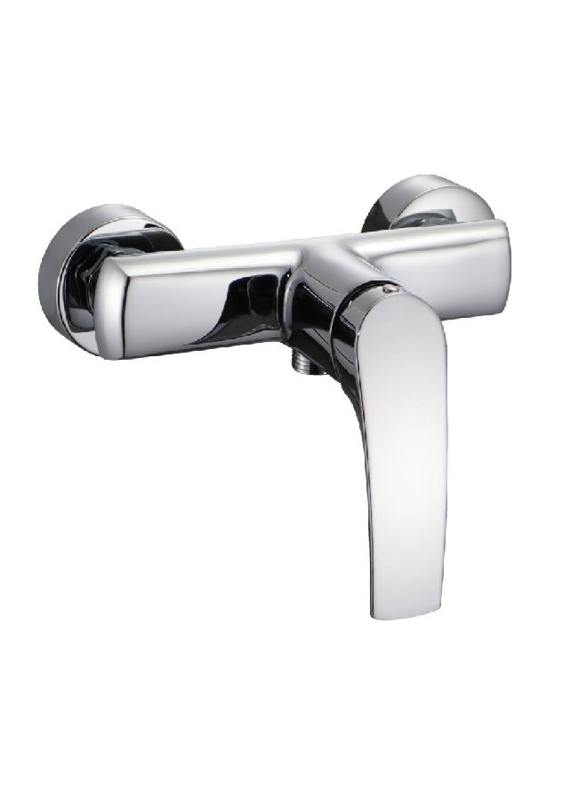 Aqua Drop - Durable Modern Design Single Handle Solid Brass Shower Mixer Chrome 1 x 1 x 1 cm JS-640704 - Image 1