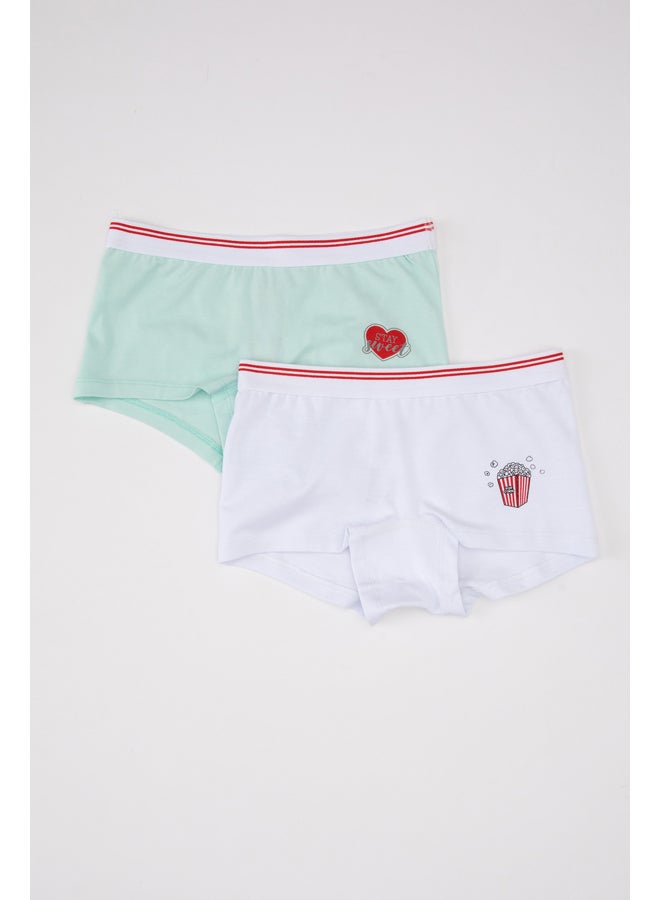 DeFacto Girl Regular Fit Underwear Knitted Boxer - 2 Pack  - Image 1