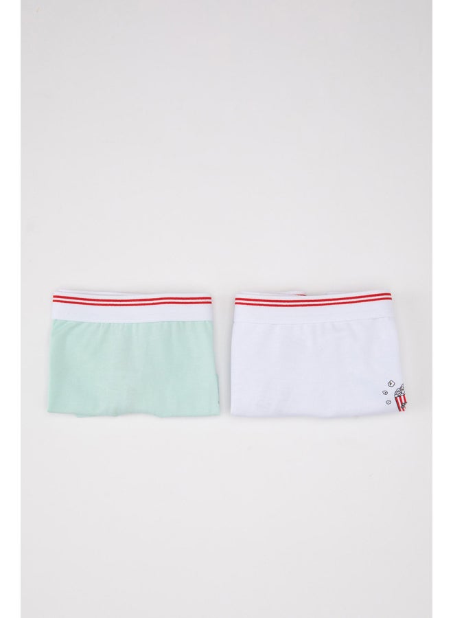 DeFacto Girl Regular Fit Underwear Knitted Boxer - 2 Pack  - Image 2