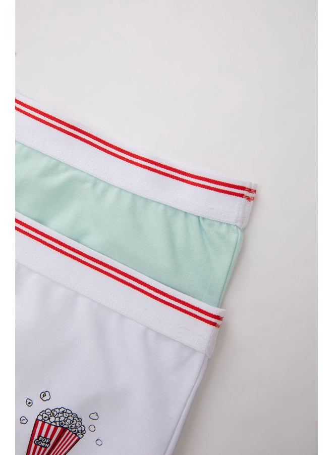 DeFacto Girl Regular Fit Underwear Knitted Boxer - 2 Pack  - Image 3