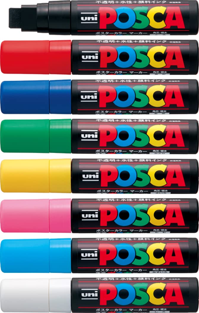 POSCA UNI POSCA PC-17K"FULL RANGE ALL 8 COLOURS" - Image 1