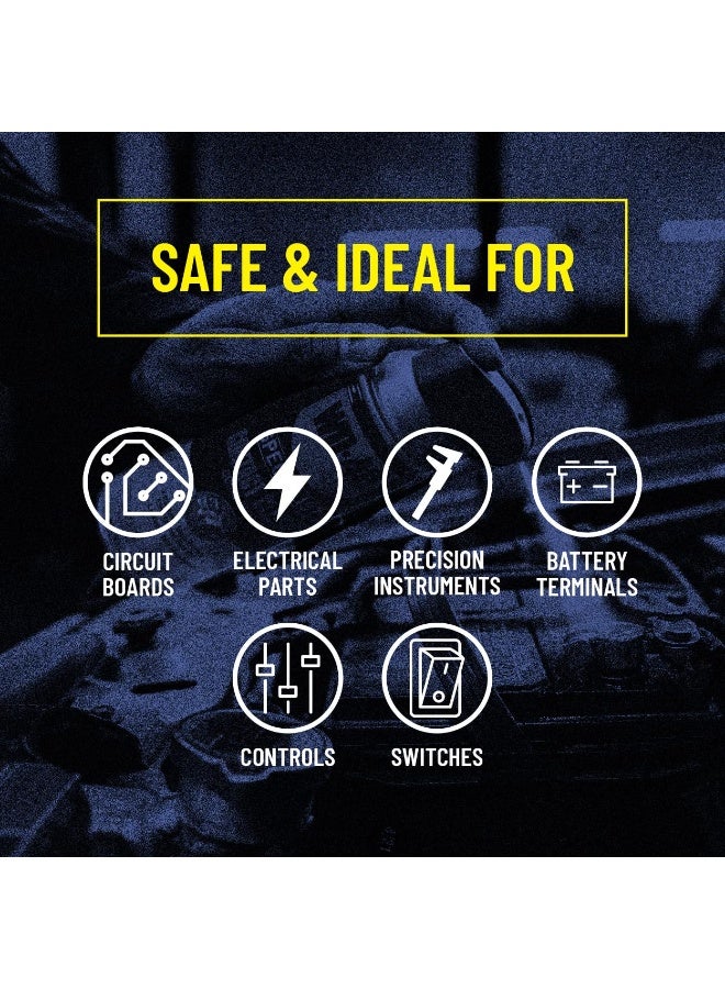 QV5 Electro Contact Cleaner 160g Fast Drying Electronic Spray for Switches, Sensors, Connectors, PCB Boards, Automotive Electrical Parts, Plastic Safe, Residue Free, Non-Chlorinated Formula, Removes Dirt, Dust, Oil, Moisture & Flux for Electronics Repair & Maintenance - Image 5