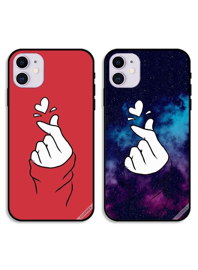 Covernex Two Cases For Apple iPhone 12 Protective Covers Snap Love - Image 1