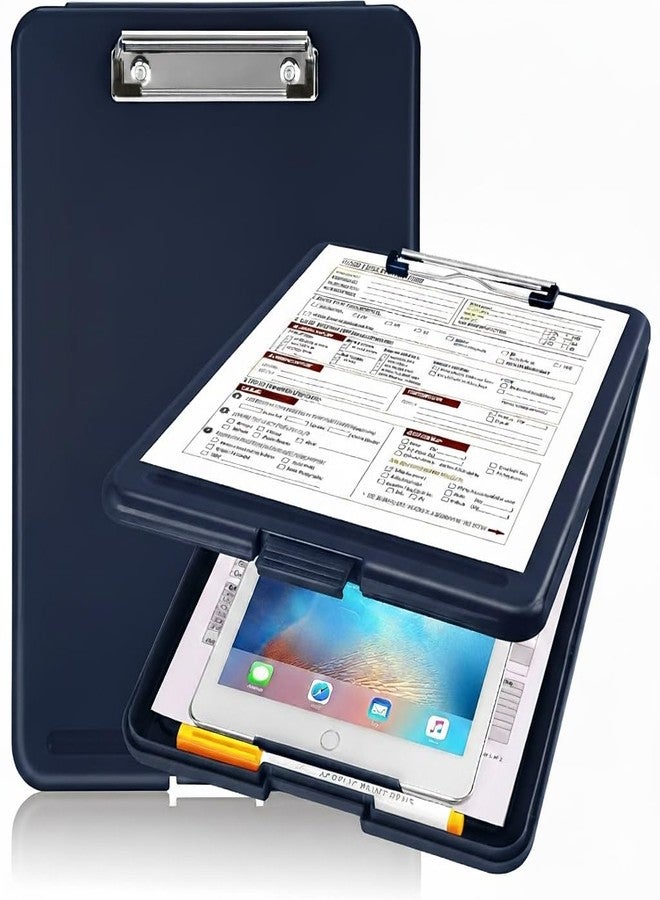oddpod™ Praise A4 Clip Pad/Clipboard with Storage Case for Paper and Document Storage 83002 (Dark Blue) - Image 1
