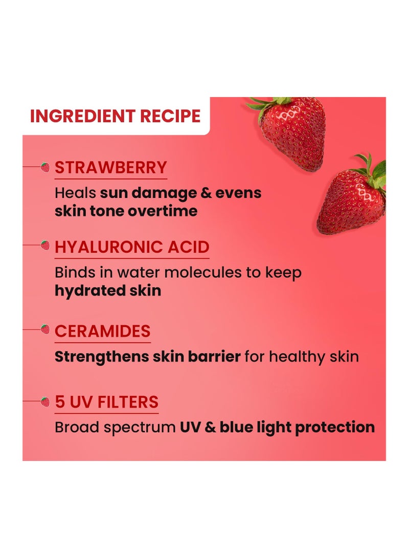 Dot & Key Strawberry Dew Spf 50 Sunscreen Stick On-The-Go Spf 50 Pa+++, Broad Spectrum, Uva/Uvb Rays Protection With Hyaluronic & Ceramide Normal Skin Type For Hydration & Skin Barrier, Mess Free, 20G - Image 5