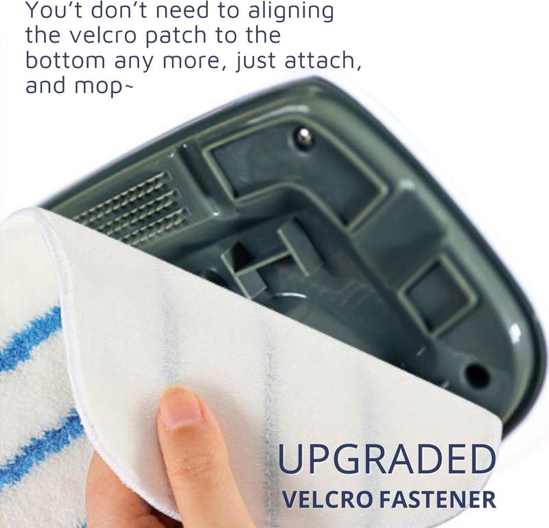 F Flammi 8 Pack Steam Mop Pads for PurSteam ThermaPro 10-in-1 Steam Mop Washable Reusable Pads by Flammi - Image 5