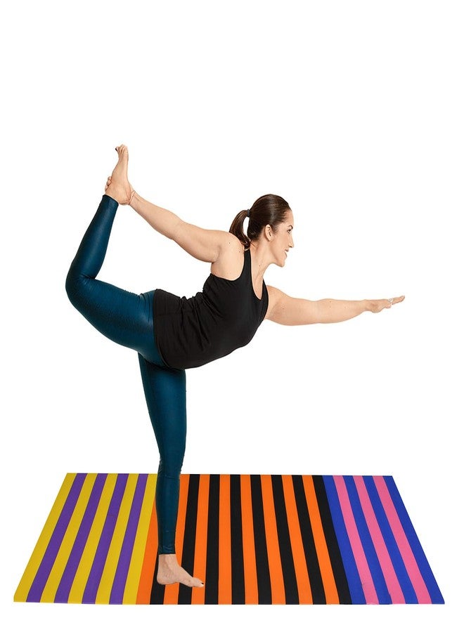 TIB® Yoga Mat for Yoga Exercise and Gym Workout with Carry Bag, Anti-Slip/Anti Skid Yoga Mat for Men & Women Fitness, 4MM Thickness, - Image 5