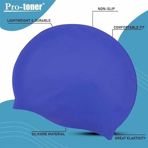 Protoner Swimming Set with Goggles, Cap and Ear Plugs - Image 2
