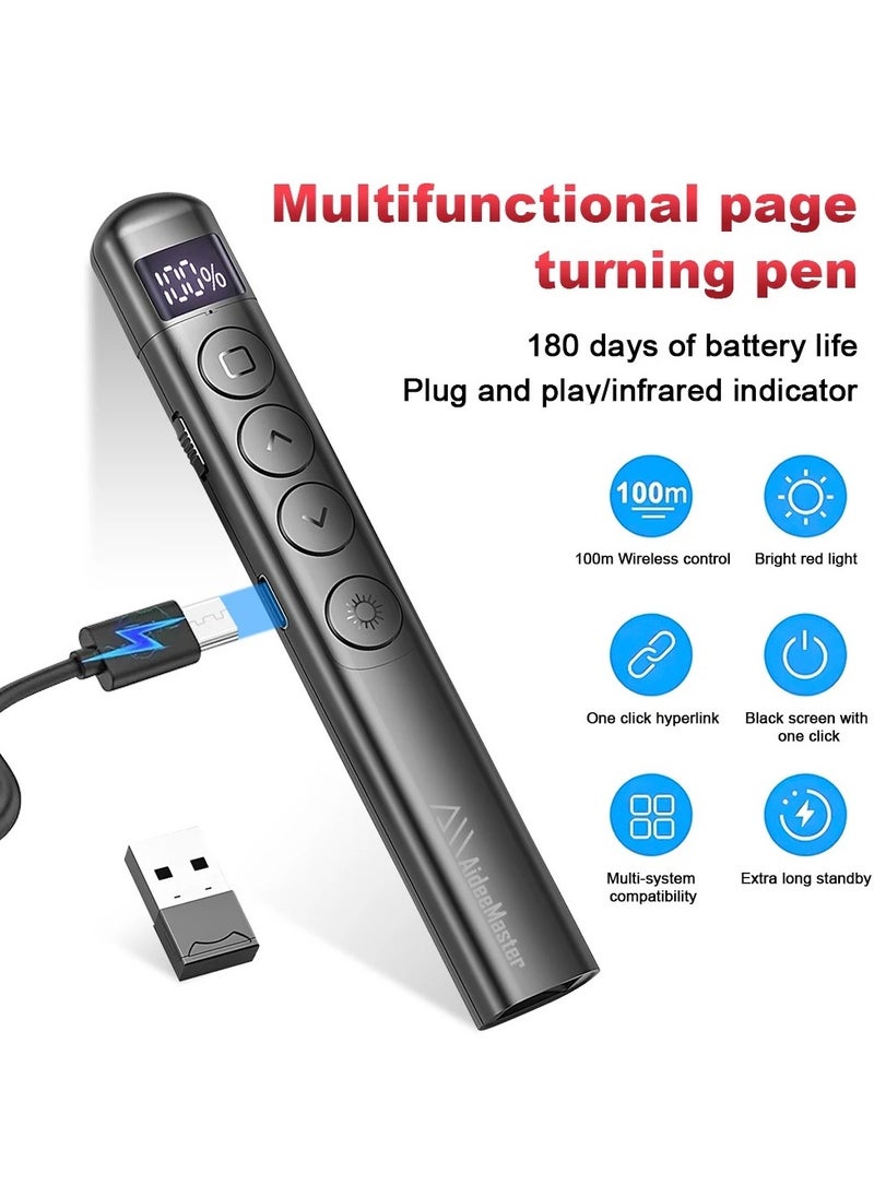 Generic Wireless PPT Remote Control Pen Projector Page Pen With Remote Control Infrared Presenter Pen For Projector Powerpoint Slide  - Image 2
