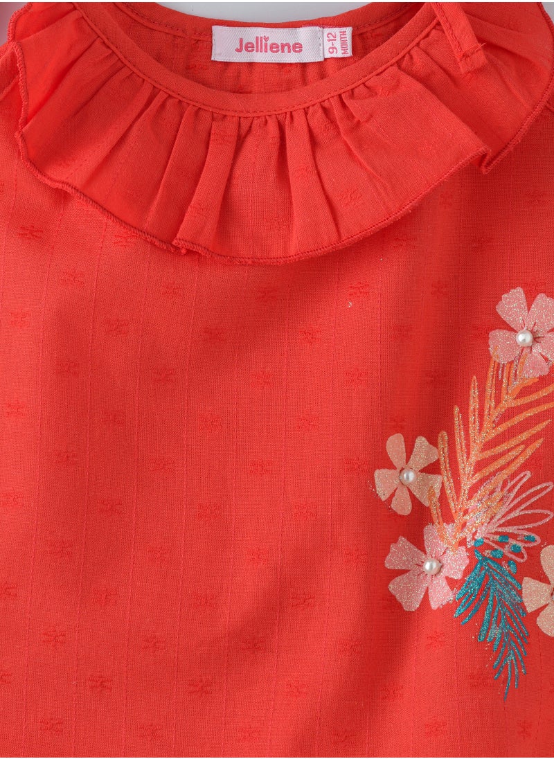 Jelliene Blooming Beauty: Girls' Breezy Viscose Blouse Chic Style & Springtime Comfort  - Image 3