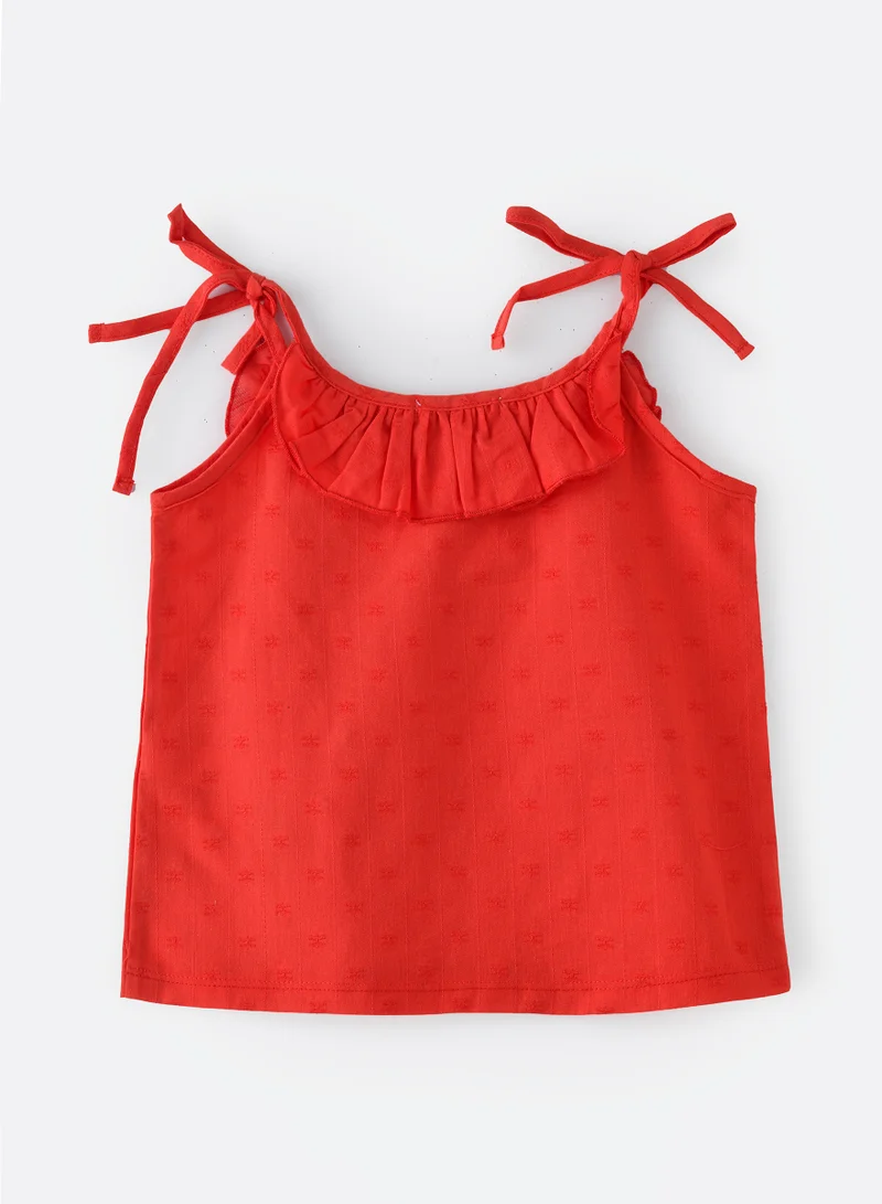 جيلين Blooming Beauty: Girls' Breezy Viscose Blouse Chic Style & Springtime Comfort