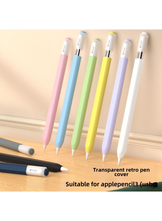 Three Generation Applicable Applepencil3 Transparent Jelly Pen Case Usb-c Apple Capacitive Pen Protective Case Three Generation-Specifications:Lavender Purple-apple Pencil 3rd Generation (usb-c) - Image 2