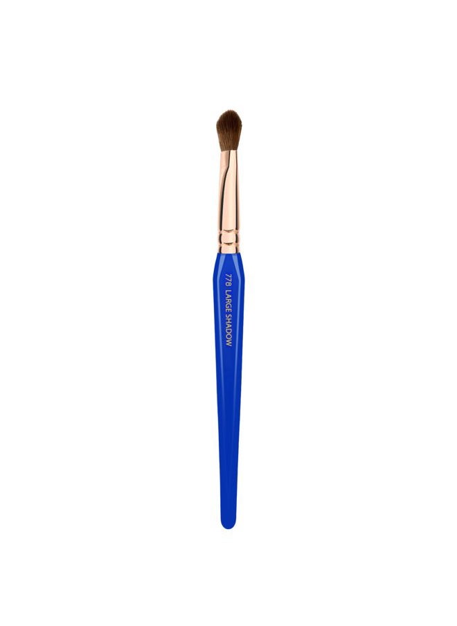 Bdellium Tools Bdellium Tools Professional Makeup Brush - Golden Triangle 778 Large Shadow - With All Vegan and Soft Synthetic Fibers, For Applying Shadow (Blue, 1pc)  - Image 1