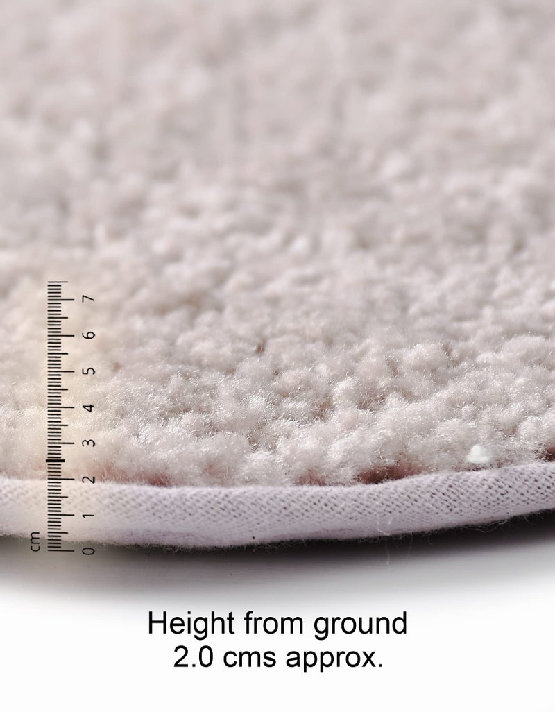 SASHAA WORLD Anti Skid Microfiber Super Soft Bathroom Rugs | Bathmat for Living Room, Bedroom, Kitchen | Pack of 2 (50X70 Cm, Rose Pink) - Image 4