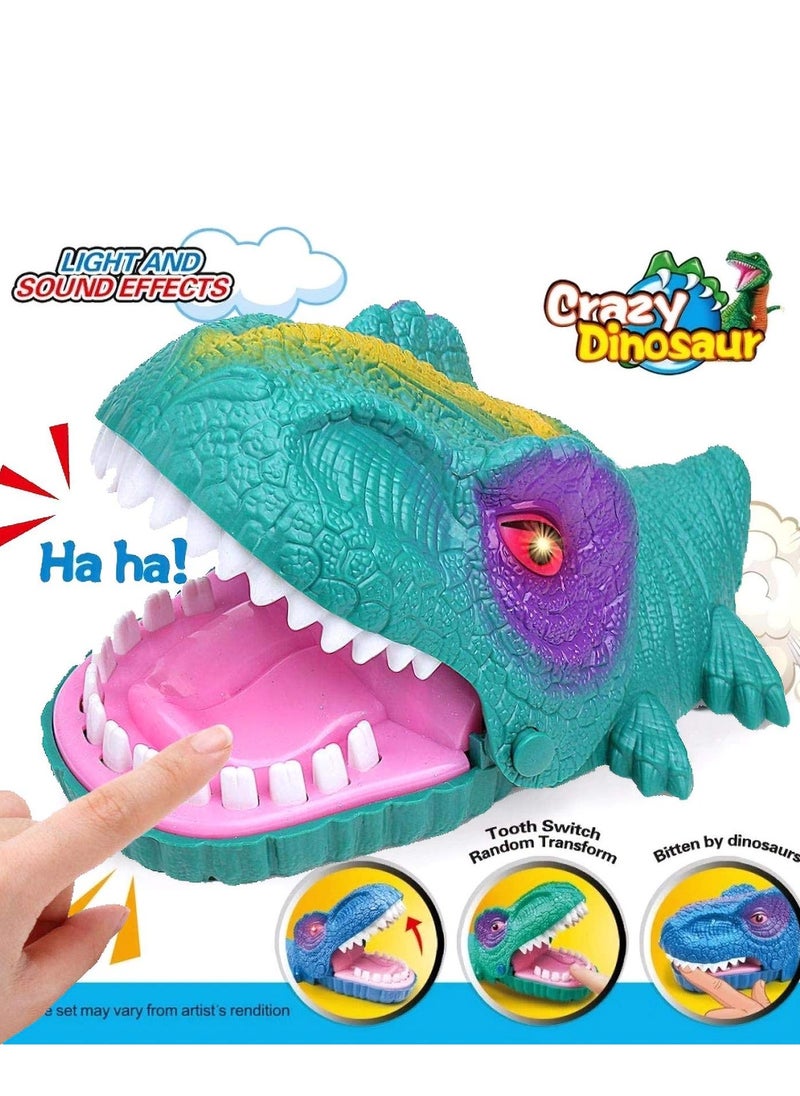 Generic Dinosaur Dentist Game, Dinosaur Dentist Classic Bite Finger Game Dino Toy Funny Family Party Tabletop Board Game with LED Light and Sound  - Image 5