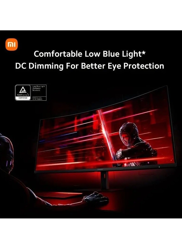 Xiaomi 34-Inch Display Monitor Curved For Gaming G34WQI WQHD 180Hz ELA5458UK Black - Image 4