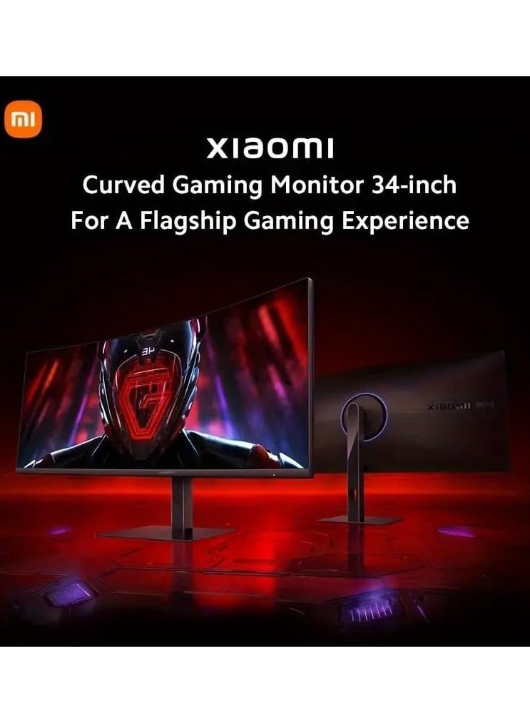 Xiaomi 34-Inch Display Monitor Curved For Gaming G34WQI WQHD 180Hz ELA5458UK Black - Image 5