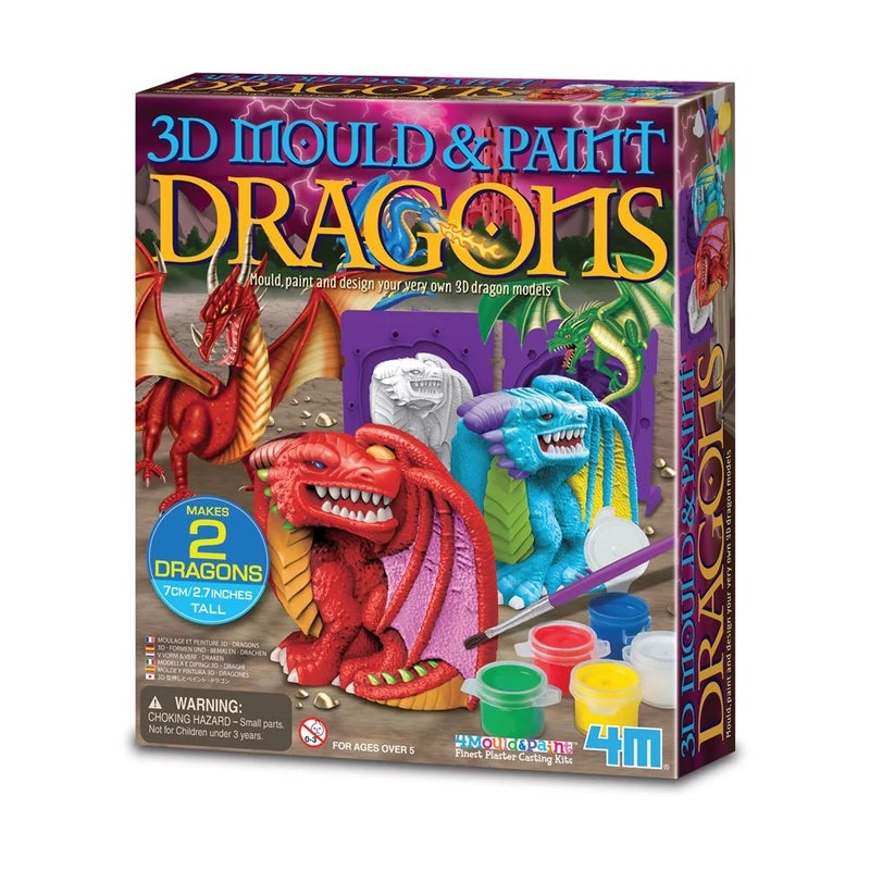 4M - Mould & Paint 3D Dragons - 04783 - Image 1