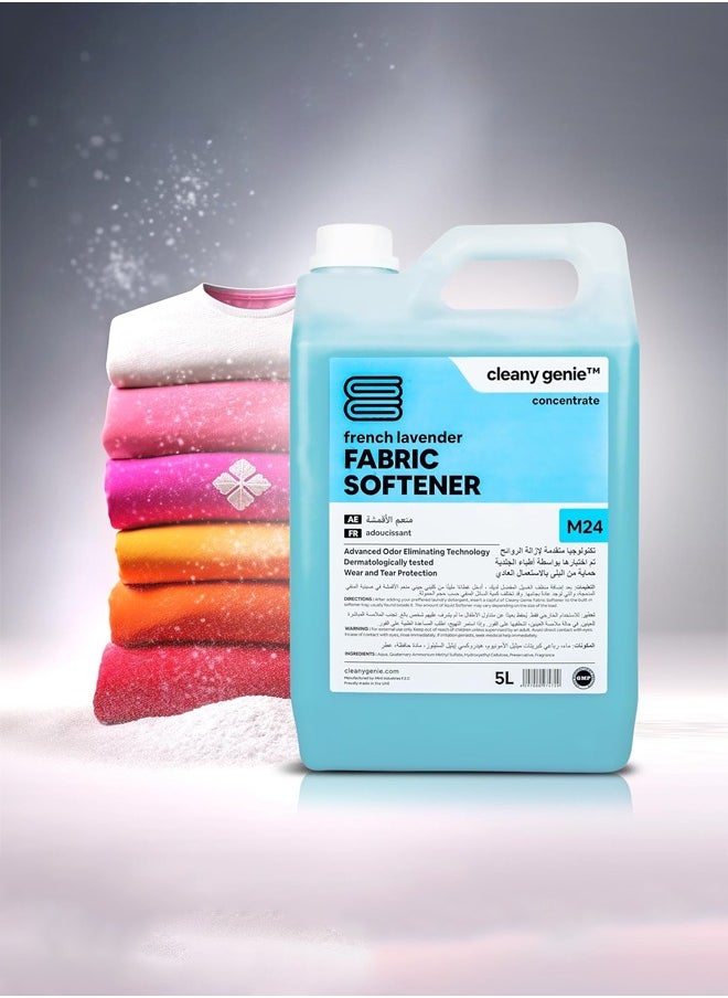 cleany genie Long Lasting Fabric Softener Concentrate Liquid French Lavender Fragrance 5L  - Image 4