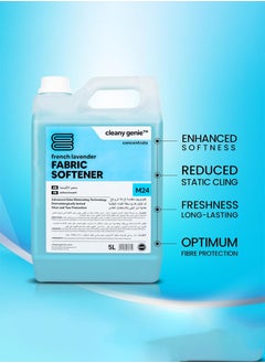 cleany genie Long Lasting Fabric Softener Concentrate Liquid French Lavender Fragrance 5L  - Image 3
