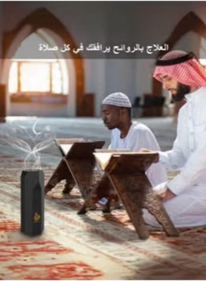 بخور مبخرة الشعر الإلكتروني الإصدار الجديد برأس مشط للشعر أسود - Image 4