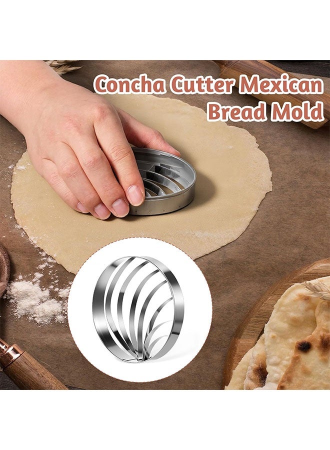 قالب خبز مكسيكي على شكل محارة، قالب ختم محارة، قالب من الفولاذ المقاوم للصدأ على شكل خبز، قالب قوالب محارة على شكل محارة، مناسب للحفلات ذات الطابع المكسيكي، قهوة، شوكولاتة ساخنة - Image 4