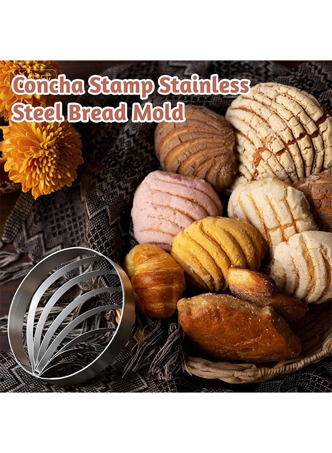 قالب خبز مكسيكي على شكل محارة، قالب ختم محارة، قالب من الفولاذ المقاوم للصدأ على شكل خبز، قالب قوالب محارة على شكل محارة، مناسب للحفلات ذات الطابع المكسيكي، قهوة، شوكولاتة ساخنة - Image 5