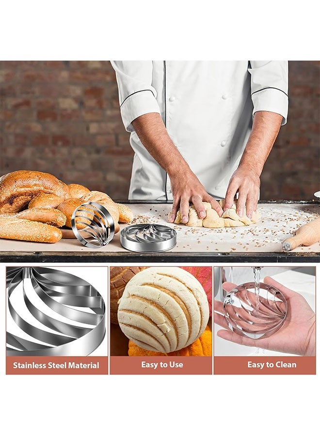 قالب خبز مكسيكي على شكل محارة، قالب ختم محارة، قالب من الفولاذ المقاوم للصدأ على شكل خبز، قالب قوالب محارة على شكل محارة، مناسب للحفلات ذات الطابع المكسيكي، قهوة، شوكولاتة ساخنة - Image 3