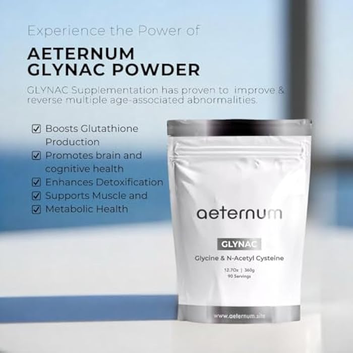 aeternum GLYNAC (Glycine & N-Acetyl Cysteine) Powder - 360g - Image 2