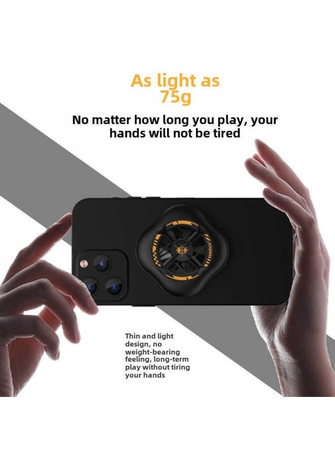 Mobile Phone Radiator Magnetic Semiconductor Refrigeration Wireless Mute Live Game Cooling Artifact For Apple Android-Product Color:Ice Black (white Box)  - Image 5