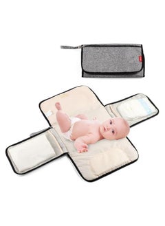 Moro Moro Insular Waterproof Portable Baby Changing Pad, Dual-Sided, Foldable with Storage Pockets  - Image 3