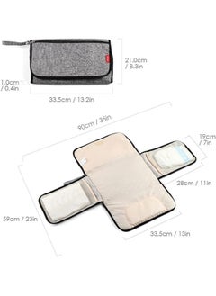 Moro Moro Insular Waterproof Portable Baby Changing Pad, Dual-Sided, Foldable with Storage Pockets  - Image 4
