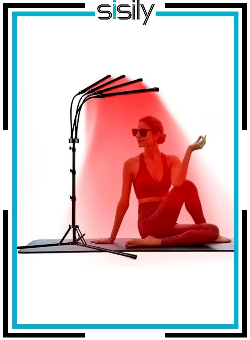 Sisily Red Light Therapy Device, 180 LEDs Upgraded 3-in-1 Chip Infrared Light Therapy Device, 660nm & 850nm Deep Red Light Lamp for Face, Neck, Back - Image 1