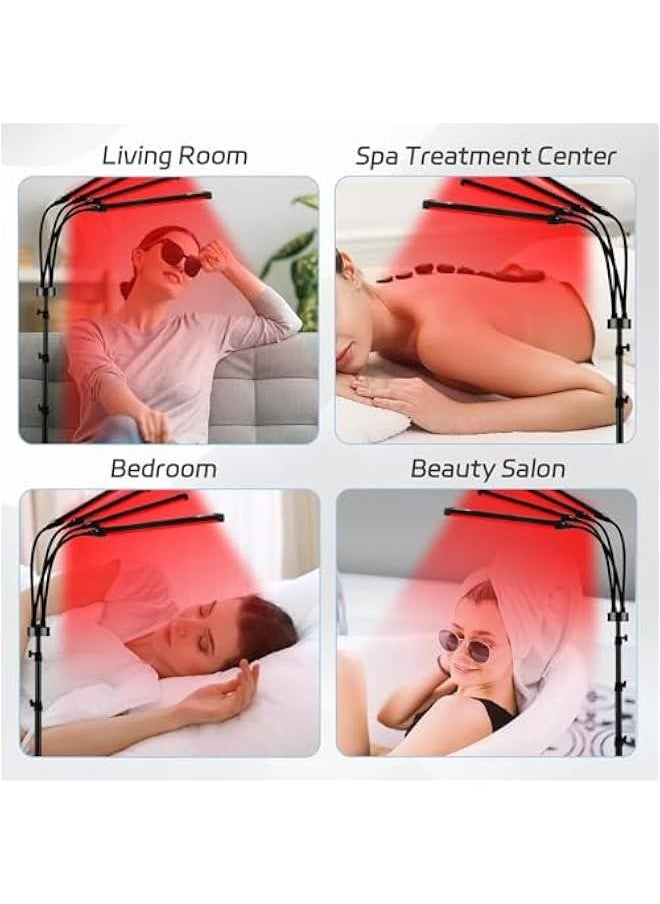 Generic Red Light Therapy for Body with Tripod, 180 LEDs Upgraded 3-in-1 Chip Infrared Light Therapy Device, 660nm & 850nm Deep Red Light Lamp for Face, Neck, Back  - Image 5