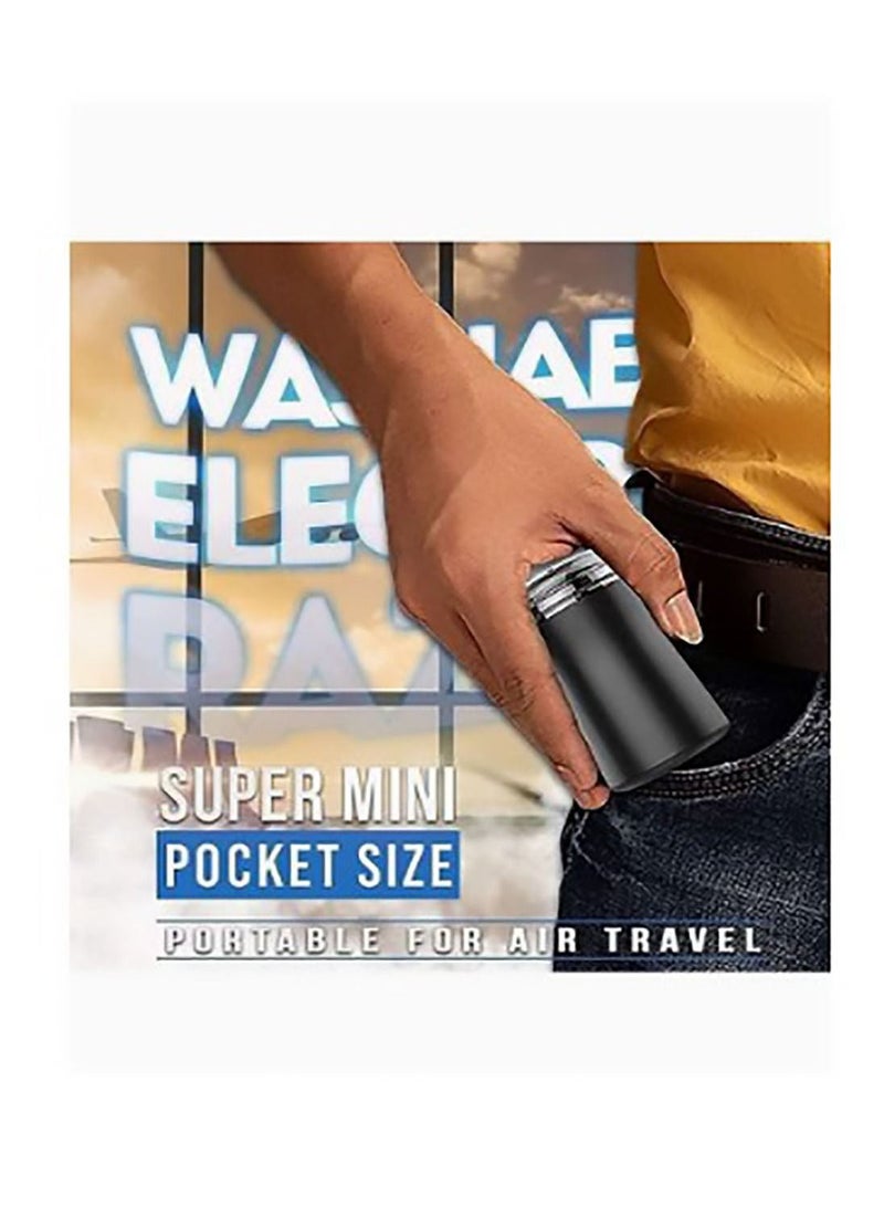 Generic Pocket Size Washable Electric Razor,Mini Rechargeable Waterproof Razor,Portable Type-C USB Shaver Trimmer,Pocket Electric Shaver,Gift for Boyfriend,Husband,Father, Black  - Image 4