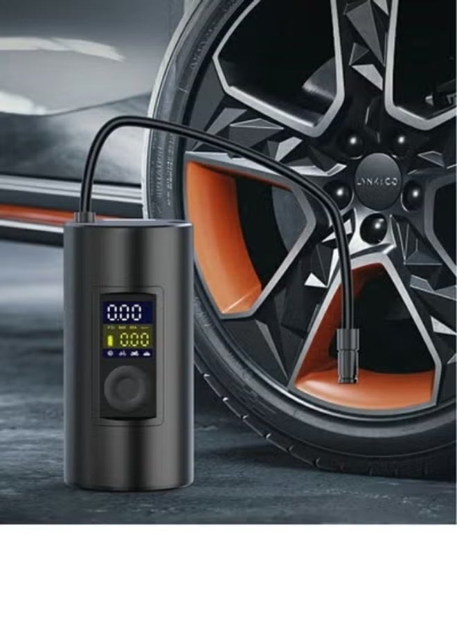 TIGER Tire Inflator Portable Air Compressor – Cordless Smart Electric Air Pump with Digital Pressure Gauge, Auto Shut-Off, Rechargeable Battery & LED Light for Car, Motorcycle, Bicycle & Sports Balls - Image 4