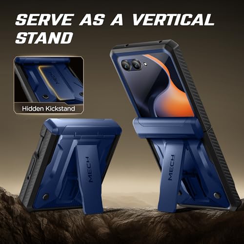 TONGATE for Motorola Razr 2025/Razr 2024 Case razr FIFA World Cup 26™ with Screen Protector, [Stand & Belt-Clip] [Hinge Protection Cover] [Anti-Slip] Full-Body Military Grade Protective, Blue - Image 5
