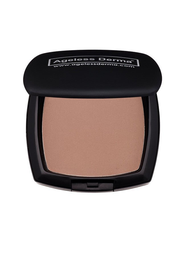 Ageless Derma Pressed Mineral Makeup Foundation Cocoa With Vitamin A E And Green Tea. This Mineral Cosmetic Made In Usa With No Paraben - Image 1