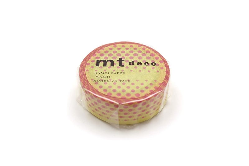 MT mt Washi Masking Tape, 15mm x 7 mtrs Shade - pop dot Yellow, (Pack of 1)  - Image 2