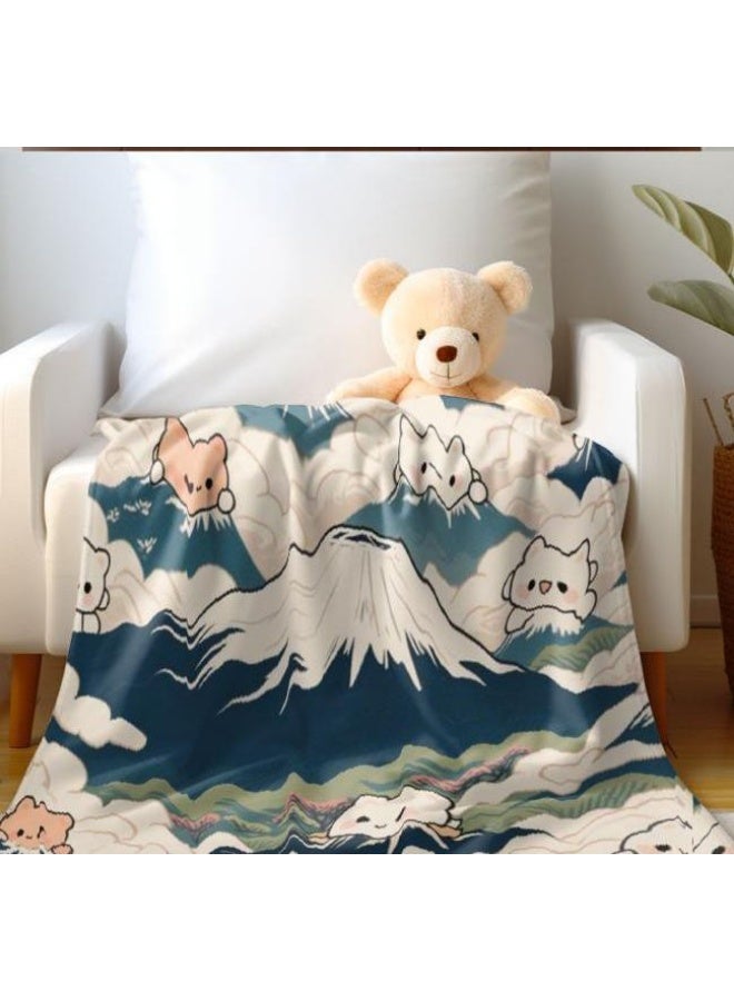 general Children's or student cartoon flannel thin blanket (warm and comfortable, suitable for sleep, games) 100cm*150cm - 866 - Image 3