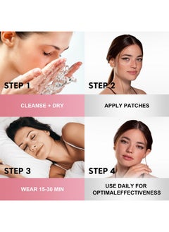 Tripsky Reusable Wrinkle Patches - Silicone Fusion Treatment Forehead Patches for Brow Lift, Wrinkle Smoothers, Reduce Frown Lines & Face Lift - 3 Pack (Eye)  - Image 3