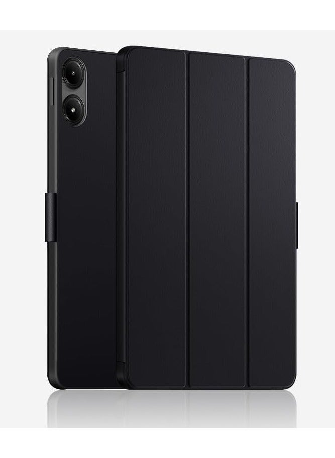 حافظة ذكية متوافقة مع جهاز Xiaomi Redmi Pad Pro مقاس 12.1 بوصة (2024) اللوحي مع حامل مغناطيسي قوي لجهاز Redmi Pad Pro مقاس 12.1 بوصة (أسود) - Image 1