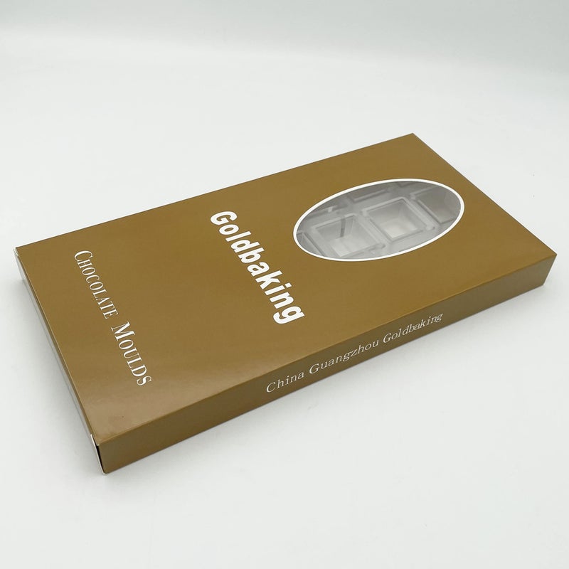Goldbaking قالب صنع الشوكولاتة المربع من البولي كربونات قالب الشوكولاتة افعلها بنفسك 21 تجويف قوالب الحلوى مكعبات الثلج - Image 5
