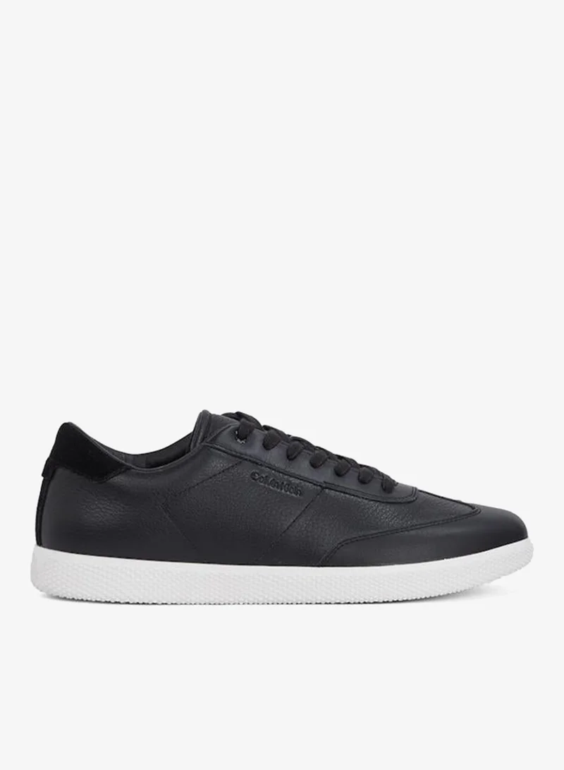 CALVIN KLEIN Low Lace Up Leather Trainers