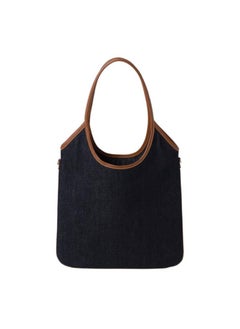 Miu Miu Miumiu denim stitching tote bag blue  - Image 2